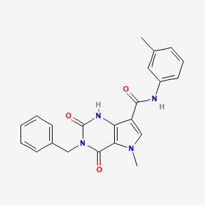 3-benzyl-5-methyl-N-(3-methylphenyl)-2,4-dioxo-2,3,4,5-tetrahydro-1H-pyrrolo[3,2-d]pyrimidine-7-carboxamide