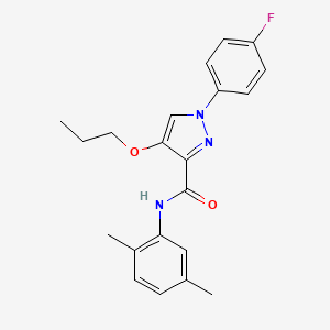 N-(2,5-dimethylphenyl)-1-(4-fluorophenyl)-4-propoxy-1H-pyrazole-3-carboxamide