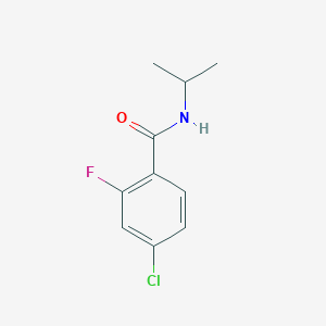 molecular formula C10H11ClFNO B2484948 4-Chloro-2-fluoro-n-(propan-2-yl)benzamide CAS No. 1341490-88-7