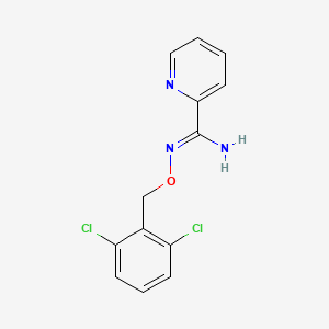 molecular formula C13H11Cl2N3O B2484986 N'-[(2,6-dichlorobenzyl)oxy]-2-pyridinecarboximidamide CAS No. 338753-71-2