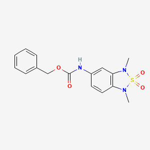 Benzyl (1,3-dimethyl-2,2-dioxido-1,3-dihydrobenzo[c][1,2,5]thiadiazol-5-yl)carbamate