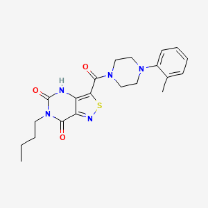 6-butyl-3-(4-(o-tolyl)piperazine-1-carbonyl)isothiazolo[4,3-d]pyrimidine-5,7(4H,6H)-dione