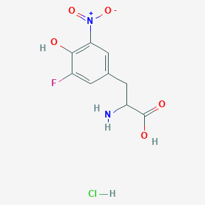 2-Amino-3-(3-fluoro-4-hydroxy-5-nitrophenyl)propanoic acid hydrochloride
