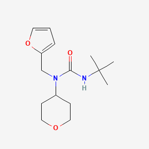 3-(tert-butyl)-1-(furan-2-ylmethyl)-1-(tetrahydro-2H-pyran-4-yl)urea