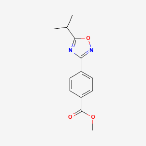 B2485213 Methyl 4-(5-isopropyl-1,2,4-oxadiazol-3-YL)benzoate CAS No. 1166756-82-6