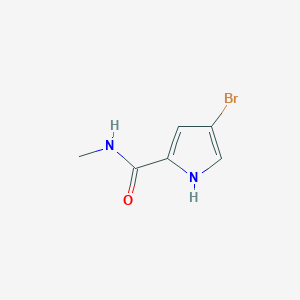 molecular formula C6H7BrN2O B2485263 4-bromo-N-methyl-1H-pyrrole-2-carboxamide 
