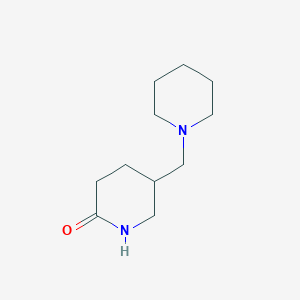 molecular formula C11H20N2O B2485314 5-[(Piperidin-1-yl)methyl]piperidin-2-one CAS No. 2097859-68-0