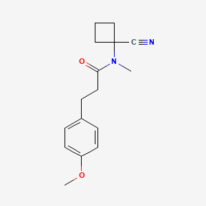 molecular formula C16H20N2O2 B2485334 N-(1-cyanocyclobutyl)-3-(4-methoxyphenyl)-N-methylpropanamide CAS No. 1258709-04-4