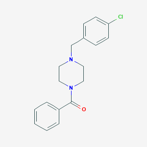 molecular formula C18H19ClN2O B248535 1-Benzoyl-4-(4-chlorobenzyl)piperazine 