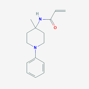 molecular formula C15H20N2O B2485379 N-(4-Methyl-1-phenylpiperidin-4-yl)prop-2-enamide CAS No. 2305488-78-0