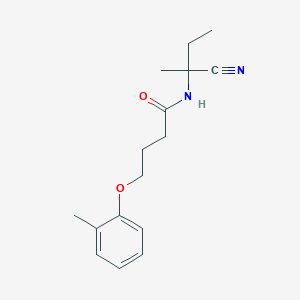 molecular formula C16H22N2O2 B2485419 N-(1-cyano-1-methylpropyl)-4-(2-methylphenoxy)butanamide CAS No. 1311640-44-4