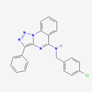 N-(4-chlorobenzyl)-3-phenyl[1,2,3]triazolo[1,5-a]quinazolin-5-amine