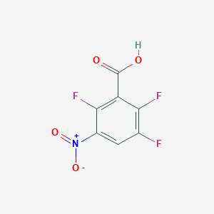 molecular formula C7H2F3NO4 B2485423 2,3,6-Trifluoro-5-nitrobenzoic acid CAS No. 114151-54-1