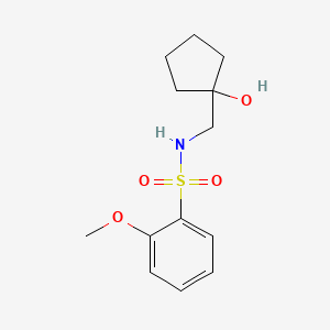molecular formula C13H19NO4S B2485459 N-((1-hydroxycyclopentyl)methyl)-2-methoxybenzenesulfonamide CAS No. 1235631-99-8