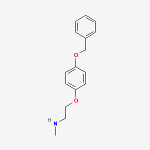 B2485491 {2-[4-(Benzyloxy)phenoxy]ethyl}(methyl)amine CAS No. 1001587-28-5