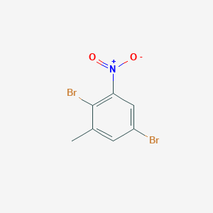molecular formula C7H5Br2NO2 B2485516 2,5-dibromo-1-methyl-3-nitrobenzene CAS No. 408340-39-6