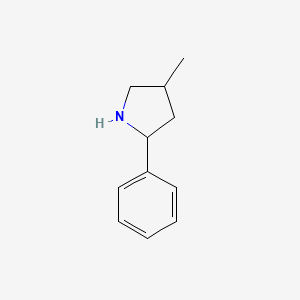 molecular formula C11H15N B2485533 4-Methyl-2-phenylpyrrolidine CAS No. 891763-13-6