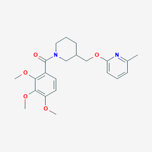 [3-[(6-Methylpyridin-2-yl)oxymethyl]piperidin-1-yl]-(2,3,4-trimethoxyphenyl)methanone