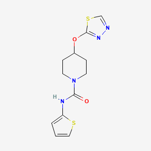 4-((1,3,4-thiadiazol-2-yl)oxy)-N-(thiophen-2-yl)piperidine-1-carboxamide