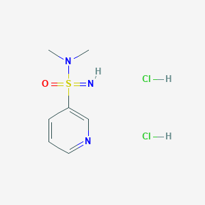 N-Methyl-N-(pyridin-3-ylsulfonimidoyl)methanamine;dihydrochloride
