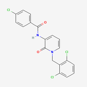 4-chloro-N-[1-(2,6-dichlorobenzyl)-2-oxo-1,2-dihydro-3-pyridinyl]benzenecarboxamide