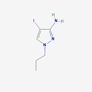 molecular formula C6H10IN3 B2485597 4-Iodo-1-propyl-1H-pyrazol-3-amine CAS No. 1354706-77-6