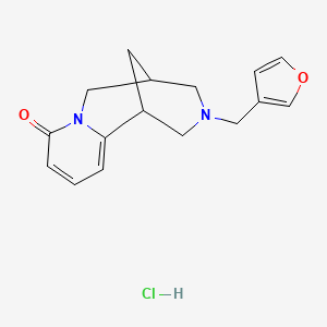 molecular formula C16H19ClN2O2 B2485598 11-[(furan-3-yl)methyl]-7,11-diazatricyclo[7.3.1.0^{2,7}]trideca-2,4-dien-6-one hydrochloride CAS No. 2034607-67-3