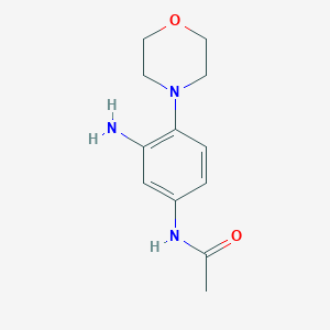 molecular formula C12H17N3O2 B2485654 N-(3-amino-4-morpholinophenyl)acetamide CAS No. 950252-14-9