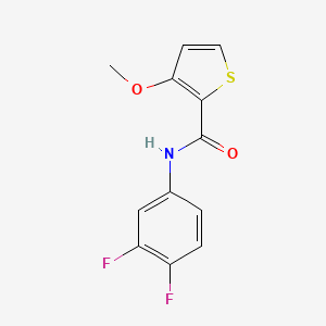 molecular formula C12H9F2NO2S B2485688 N-(3,4-difluorophenyl)-3-methoxythiophene-2-carboxamide CAS No. 344273-43-4