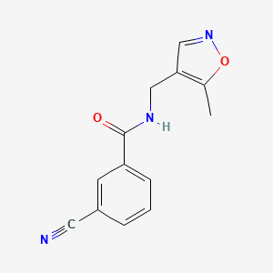 3-cyano-N-((5-methylisoxazol-4-yl)methyl)benzamide