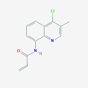 molecular formula C13H11ClN2O B2485695 N-(4-Chloro-3-methylquinolin-8-yl)prop-2-enamide CAS No. 2361641-24-7