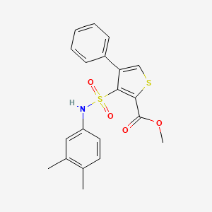 Methyl 3-[(3,4-dimethylphenyl)sulfamoyl]-4-phenylthiophene-2-carboxylate
