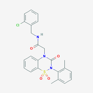 N-(2-chlorobenzyl)-2-(2-(2,6-dimethylphenyl)-1,1-dioxido-3-oxo-2H-benzo[e][1,2,4]thiadiazin-4(3H)-yl)acetamide