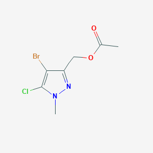 (4-Bromo-5-chloro-1-methylpyrazol-3-yl)methyl acetate
