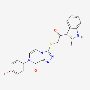 7-(4-fluorophenyl)-3-{[2-(2-methyl-1H-indol-3-yl)-2-oxoethyl]thio}[1,2,4]triazolo[4,3-a]pyrazin-8(7H)-one