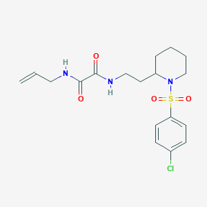 N1-allyl-N2-(2-(1-((4-chlorophenyl)sulfonyl)piperidin-2-yl)ethyl)oxalamide