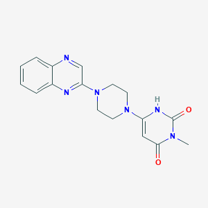 3-methyl-6-(4-(quinoxalin-2-yl)piperazin-1-yl)pyrimidine-2,4(1H,3H)-dione