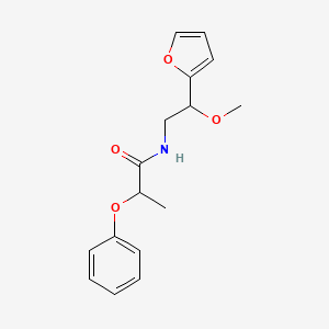 molecular formula C16H19NO4 B2485747 N-(2-(furan-2-yl)-2-methoxyethyl)-2-phenoxypropanamide CAS No. 2034378-15-7