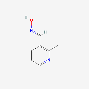 molecular formula C7H8N2O B2485772 3-Pyridinecarboxaldehyde, 2-methyl-, oxime CAS No. 910824-42-9