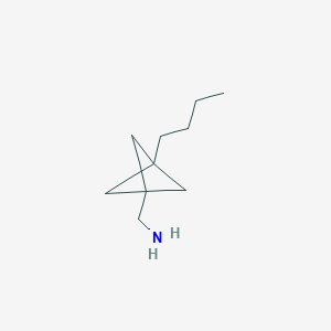 molecular formula C10H19N B2485779 (3-Butyl-1-bicyclo[1.1.1]pentanyl)methanamine CAS No. 2287317-30-8