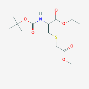 Ethyl 2-[(tert-butoxycarbonyl)amino]-3-[(2-ethoxy-2-oxoethyl)sulfanyl]propanoate