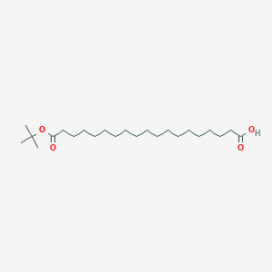 molecular formula C23H44O4 B2485784 19-(tert-Butoxy)-19-oxononadecanoic acid CAS No. 1643852-37-2