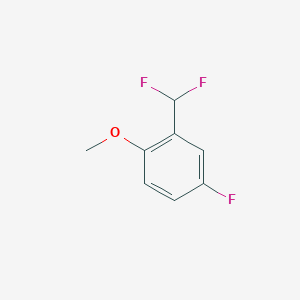 molecular formula C8H7F3O B2485808 4-Fluoro-2-(difluoromethyl)anisole CAS No. 1214379-81-3
