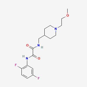 molecular formula C17H23F2N3O3 B2485830 N-(2,5-difluorophenyl)-N'-{[1-(2-methoxyethyl)piperidin-4-yl]methyl}ethanediamide CAS No. 952975-76-7