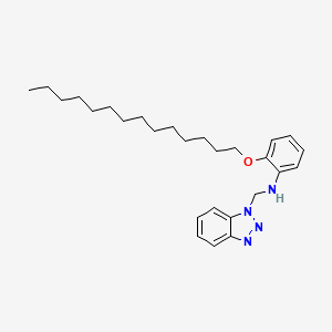 molecular formula C27H40N4O B2485844 N-(1H-benzotriazol-1-ylmethyl)-2-(tetradecyloxy)aniline CAS No. 438538-73-9