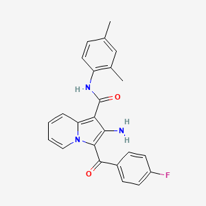 2-amino-N-(2,4-dimethylphenyl)-3-(4-fluorobenzoyl)indolizine-1-carboxamide