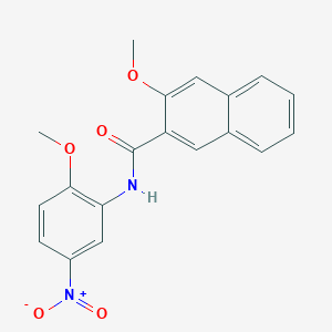 molecular formula C19H16N2O5 B2485854 3-methoxy-N-(2-methoxy-5-nitrophenyl)naphthalene-2-carboxamide CAS No. 325988-13-4