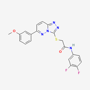 molecular formula C20H15F2N5O2S B2485856 N-(3,4-difluorophenyl)-2-((6-(3-methoxyphenyl)-[1,2,4]triazolo[4,3-b]pyridazin-3-yl)thio)acetamide CAS No. 891097-12-4