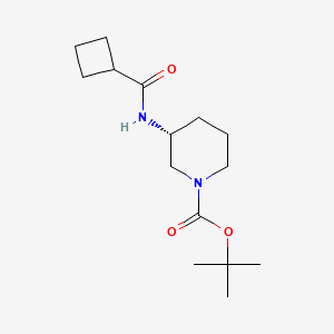 molecular formula C15H26N2O3 B2485863 (R)-叔丁基 3-(环丁酰氨基)哌啶-1-甲酸酯 CAS No. 1286207-13-3