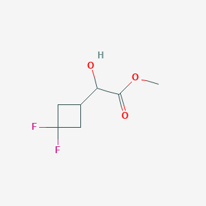 molecular formula C7H10F2O3 B2485864 Methyl 2-(3,3-difluorocyclobutyl)-2-hydroxyacetate CAS No. 2228290-05-7